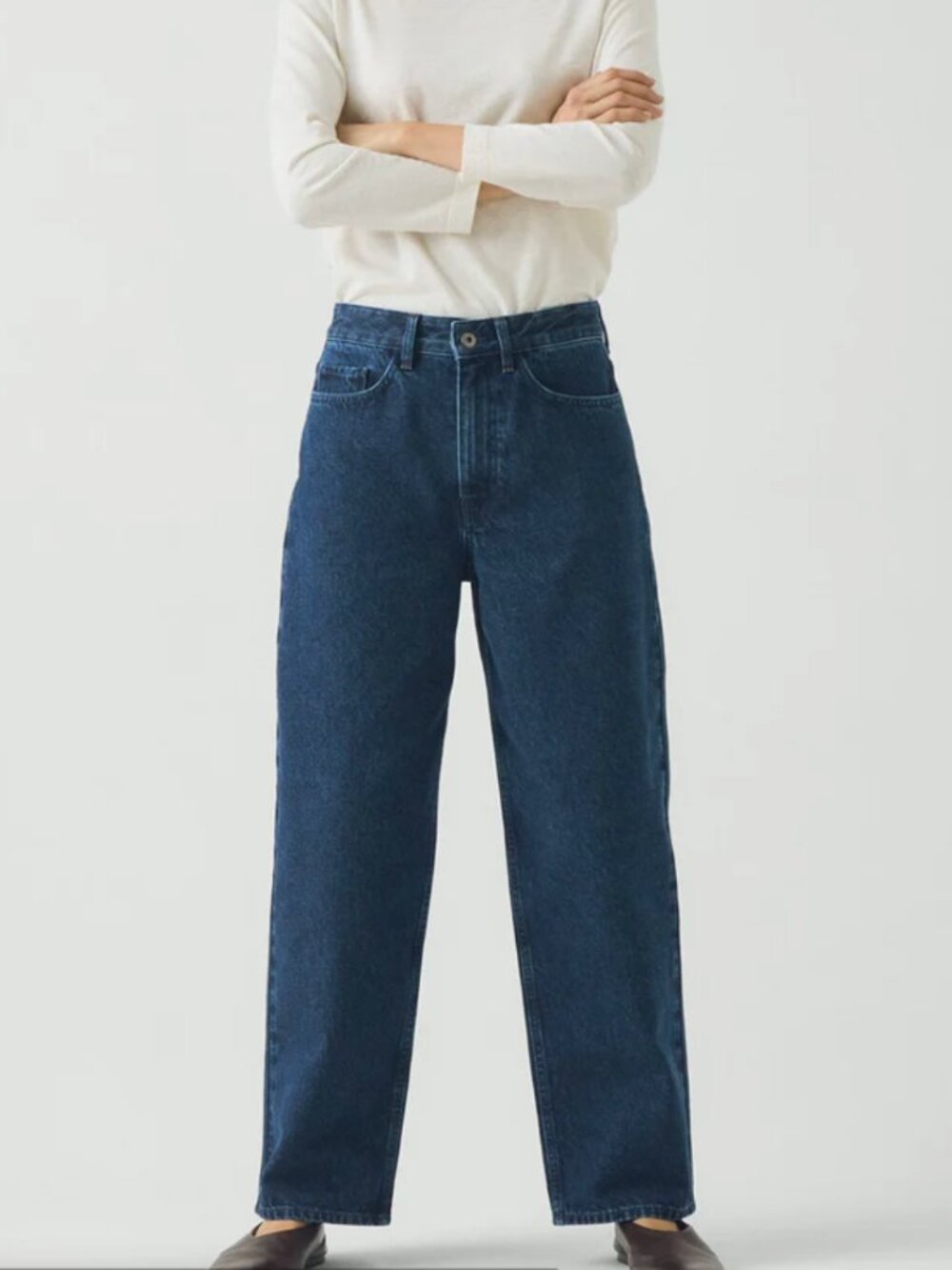 TOAST London Tapered Indigo Denim Pants Sz 8 UK